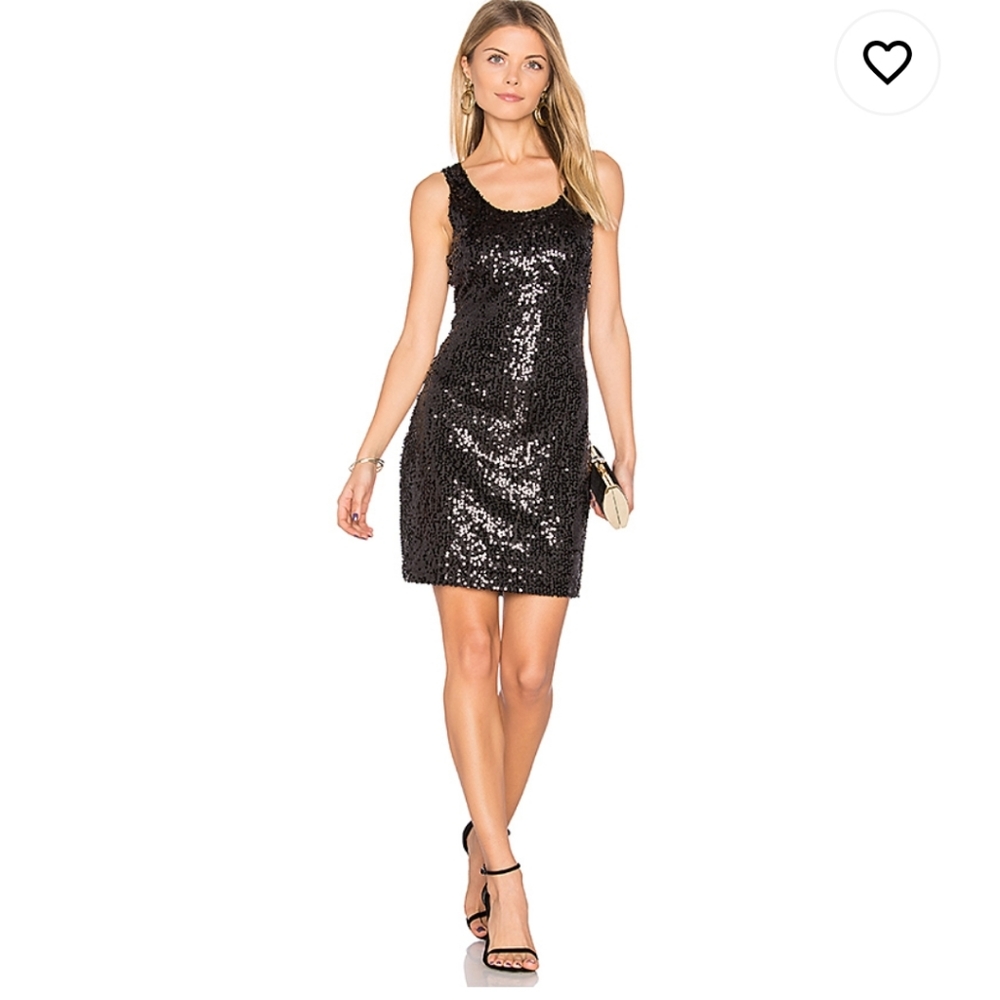 NWT Jack By BB Dakota Luciano Black Sequin Dress